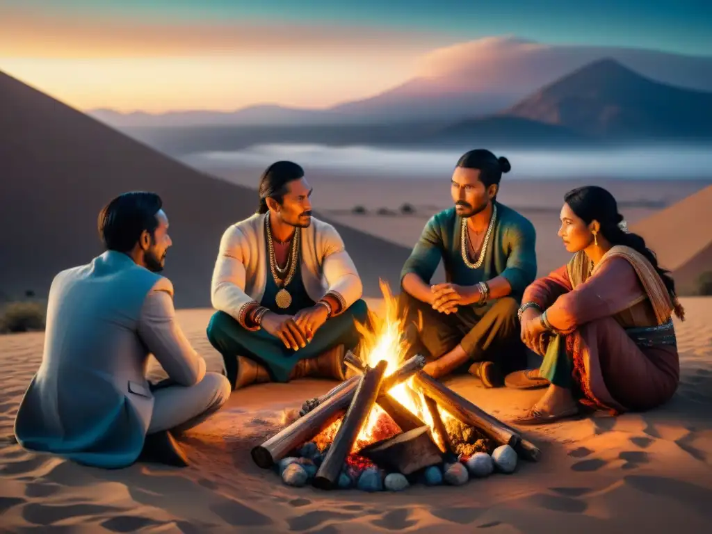 Alianzas entre líderes nómadas en la noche del desierto: pactos, traiciones y secretos