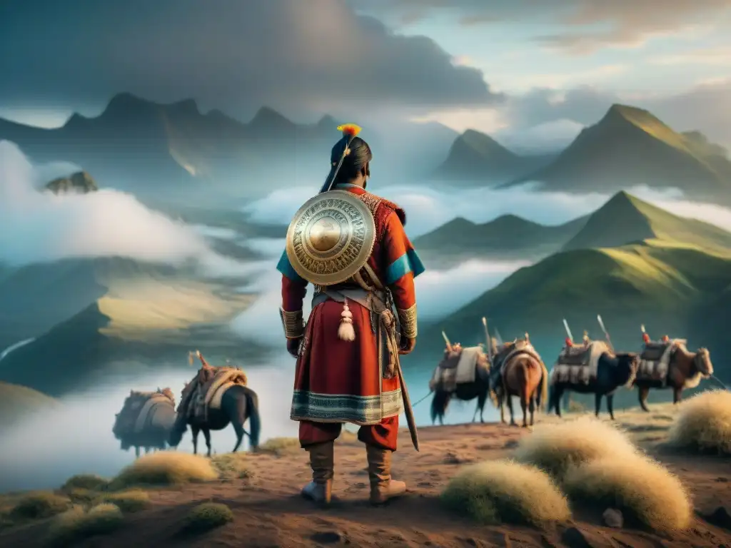 Alianza estratégica entre tribus nómadas: diversidad cultural y unidad Alianzas tribales nómadas forjando estrategias de supervivencia y unidad en un paisaje salvaje