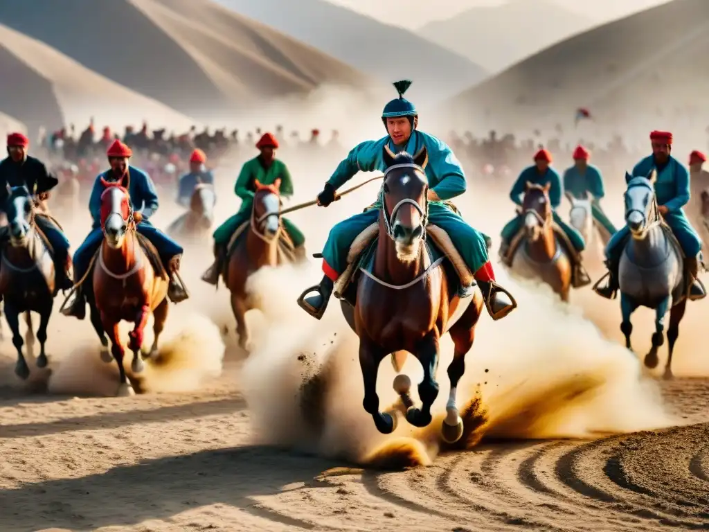 Apasionante juego de Buzkashi en Afganistán durante celebraciones tribales