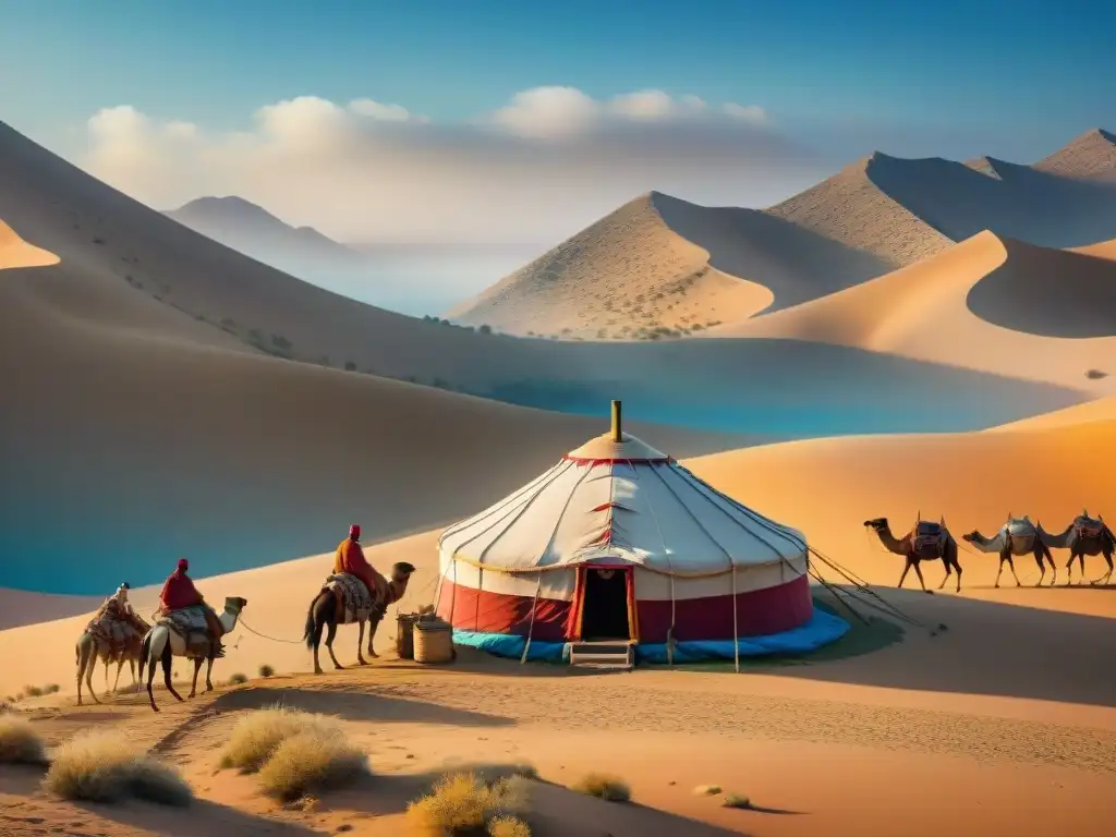 Arquitectura nómada: vida en yurtas en el desierto, con diseño y cultura rica