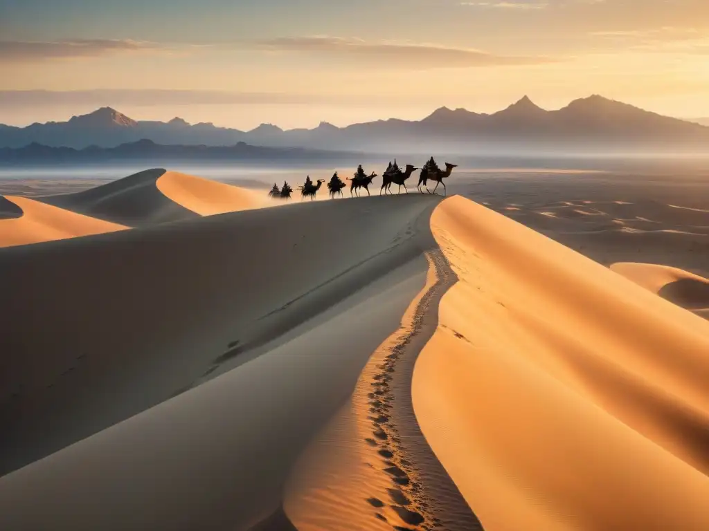 Una caravana de tribus nómadas atraviesa el desierto con resistencia y tradición ancestral