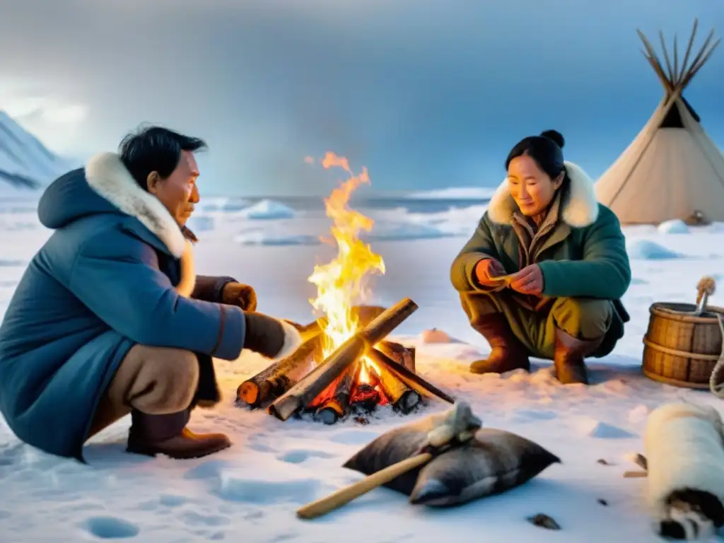 Dieta ancestral de tribus nómadas en la tundra nevada