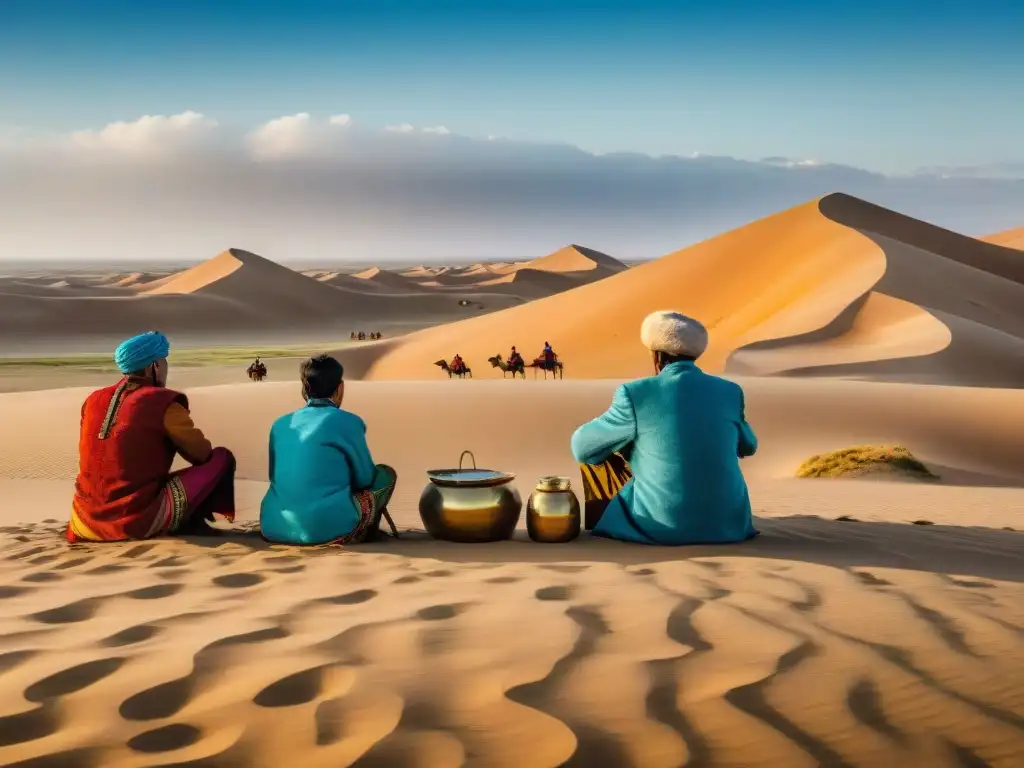 Una fotografía emotiva de tribus nómadas en el Desierto de Gobi, con técnicas narrativas que capturan la esencia de su estilo de vida tradicional