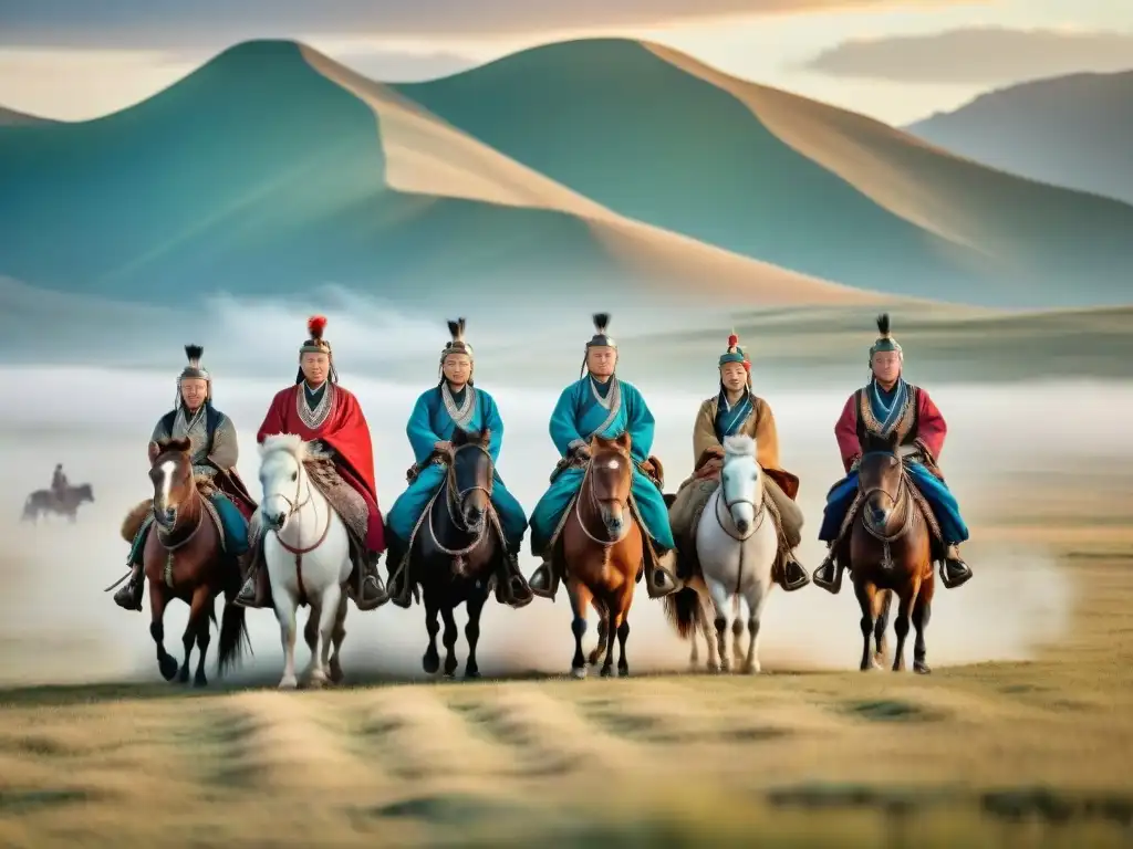 Una expedición a la historia de las tribus nómadas de Mongolia, cabalgando en la estepa