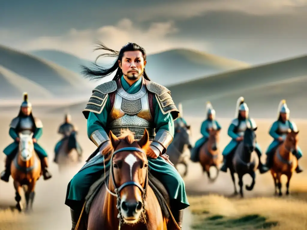 Genghis Khan lidera tácticas de guerra psicológica en tribus nómadas