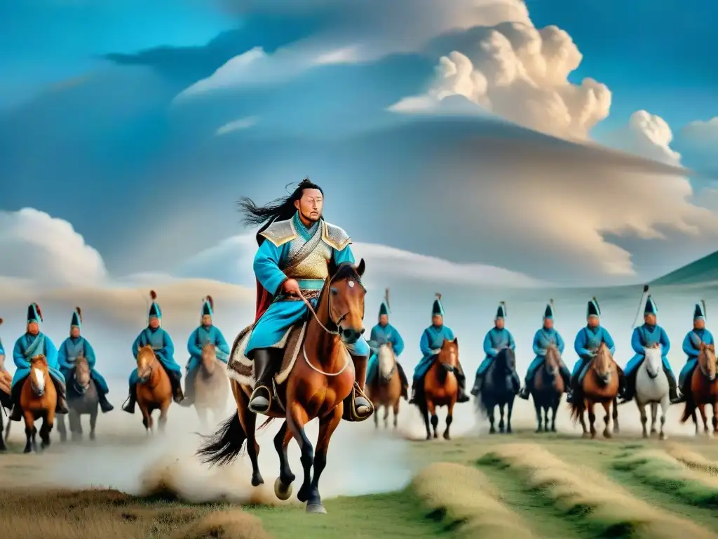 Genghis Khan lidera tribus nómadas en la historia del Imperio Mongol