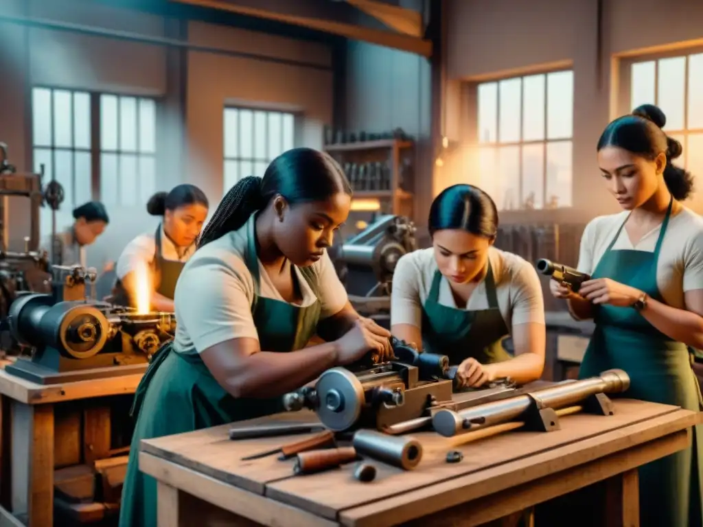 Importancia de las mujeres en la fabricación de armas durante la historia