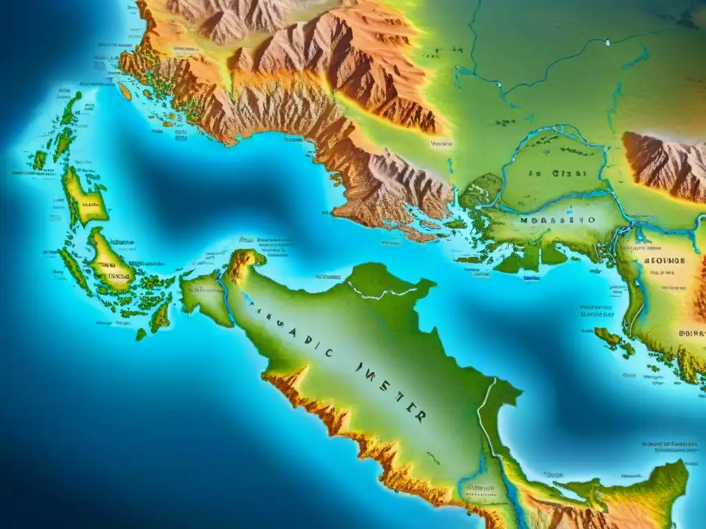 Mapa antiguo detallando territorios de imperios nómadas desaparecidos, con guerreros a caballo