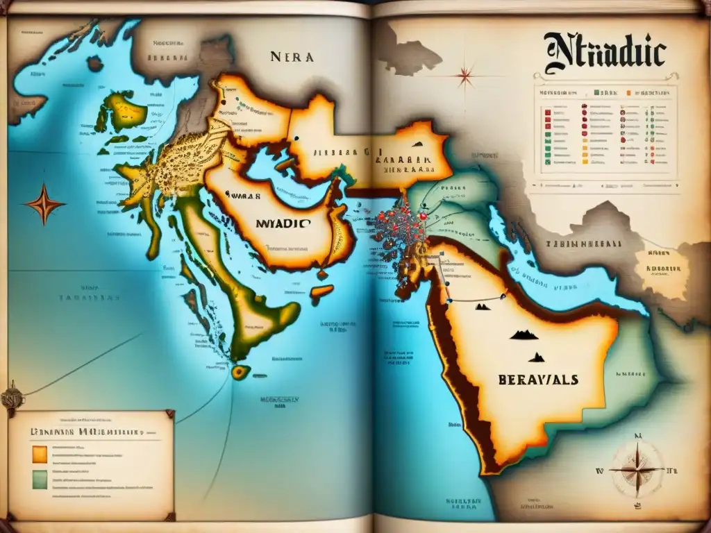 Mapa detallado de alianzas y traiciones entre tribus nómadas