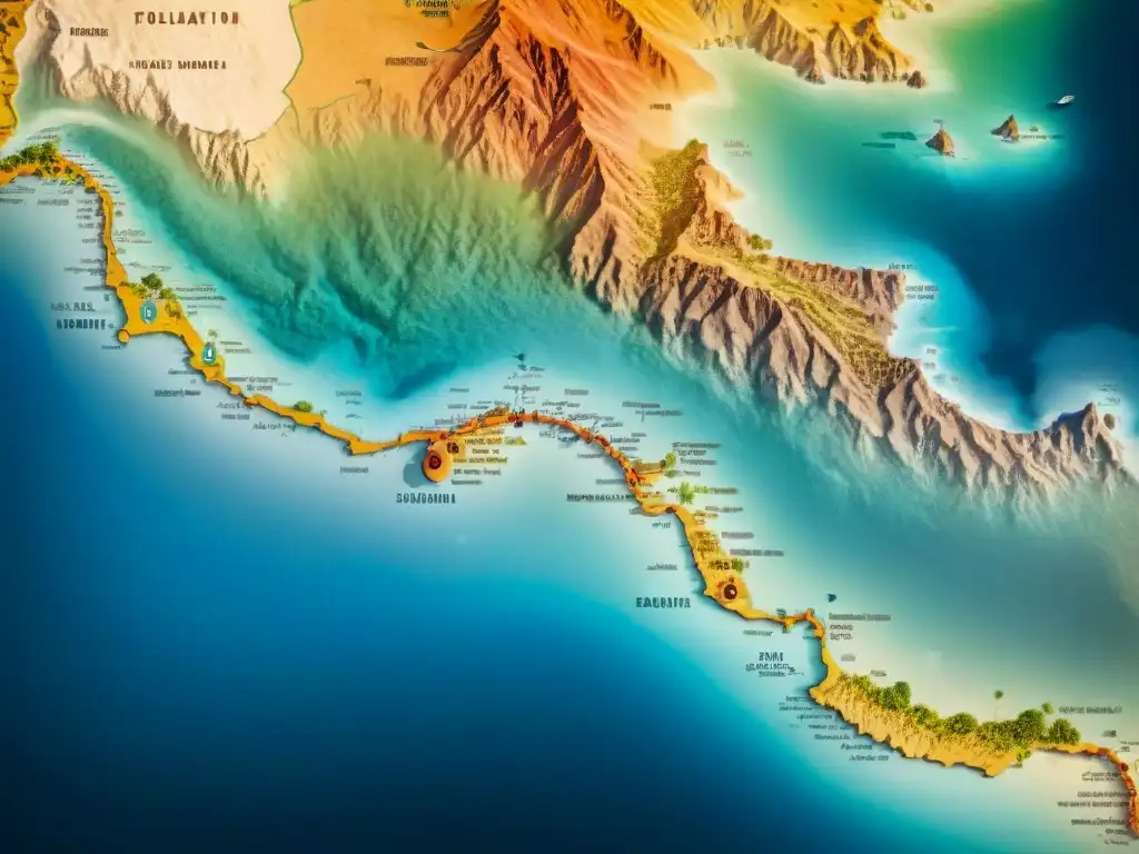 Mapa detallado de la migración de las primeras tribus nómadas, historia tribus nómadas éxodo primer