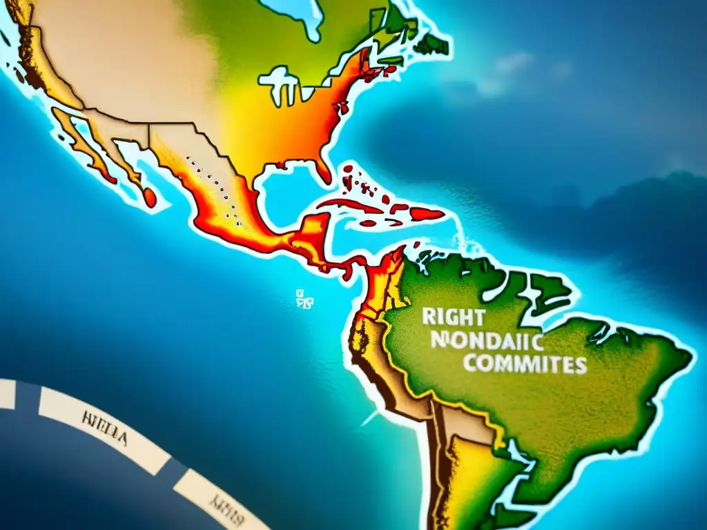 Mapa detallado de sociedades nómadas multiculturales con gobernanza y símbolos tradicionales en colores vibrantes