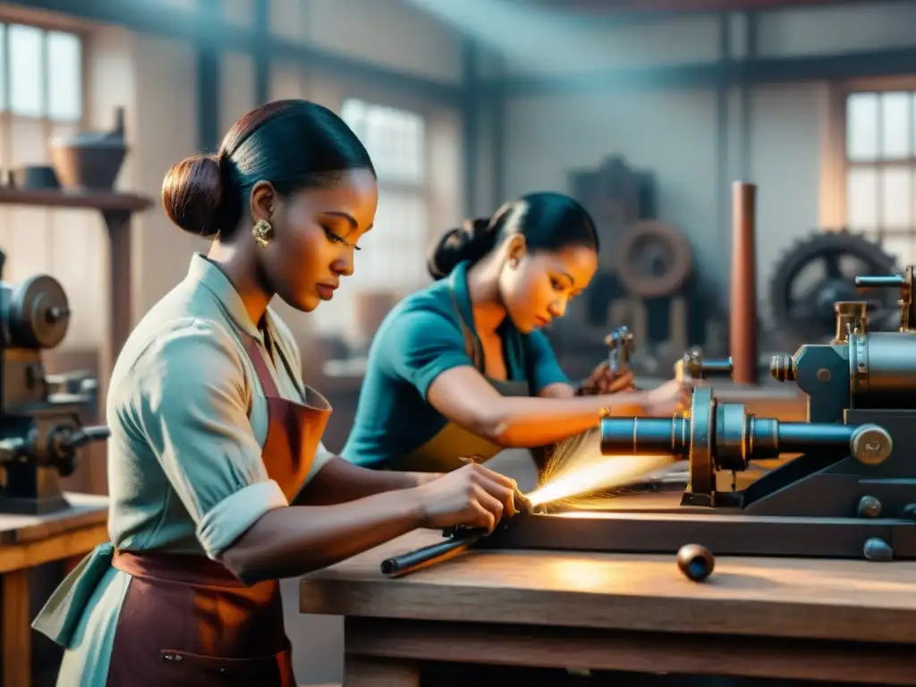 Mujeres diversas fabricando armas históricamente: importancia mujeres en fabricación armas