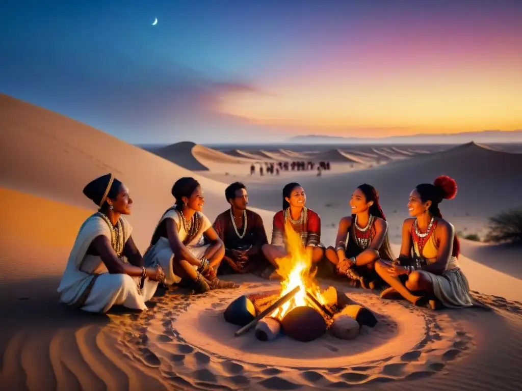 Una noche mágica en el desierto: tribus nómadas disfrutan de tradición musical, danzas y fuego bajo las estrellas