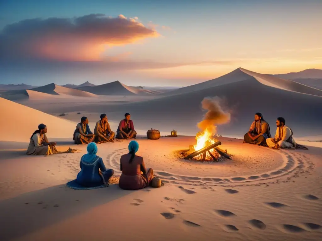 Reunión de tribus nómadas en desierto: tradición, comunidad y legado cultural