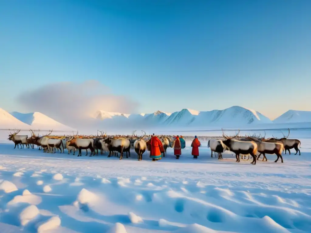 Tribu Nenets celebra el festival Yamal en la tundra siberiana