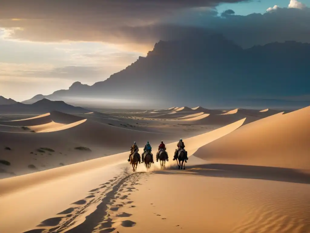 Tribu nómada en el desierto, estrategias de guerra para sobrevivir en un paisaje hostil