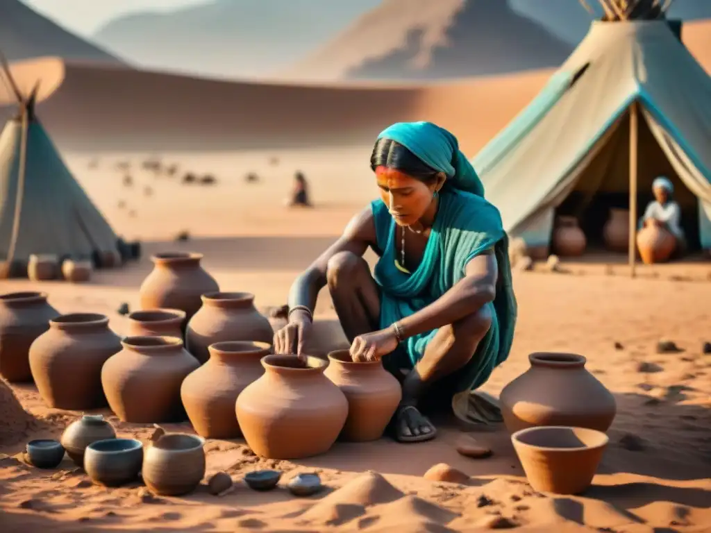 Tribu nómada en desierto, técnicas conservación agua tribus nómadas, sabiduría ancestral