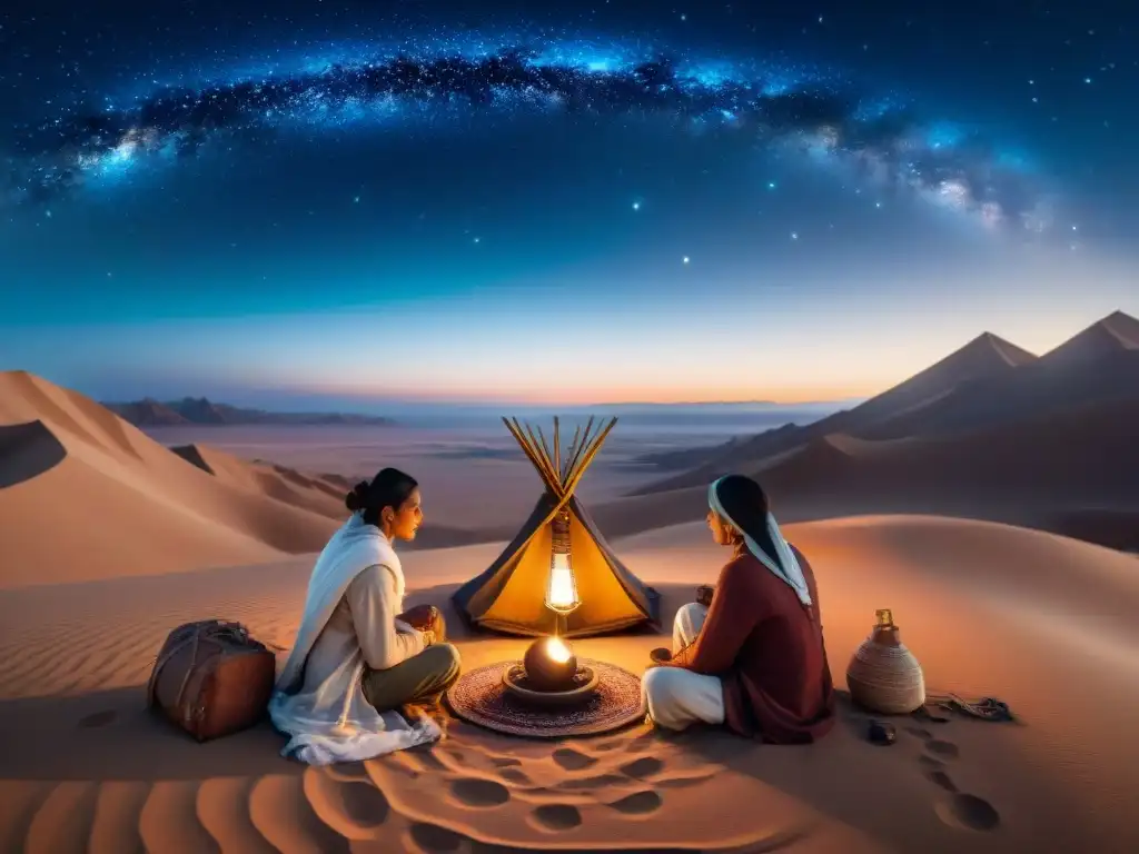 Tribu nómada crea herramientas astronómicas en desierto estrellado, fusionando sabiduría ancestral con ciencia