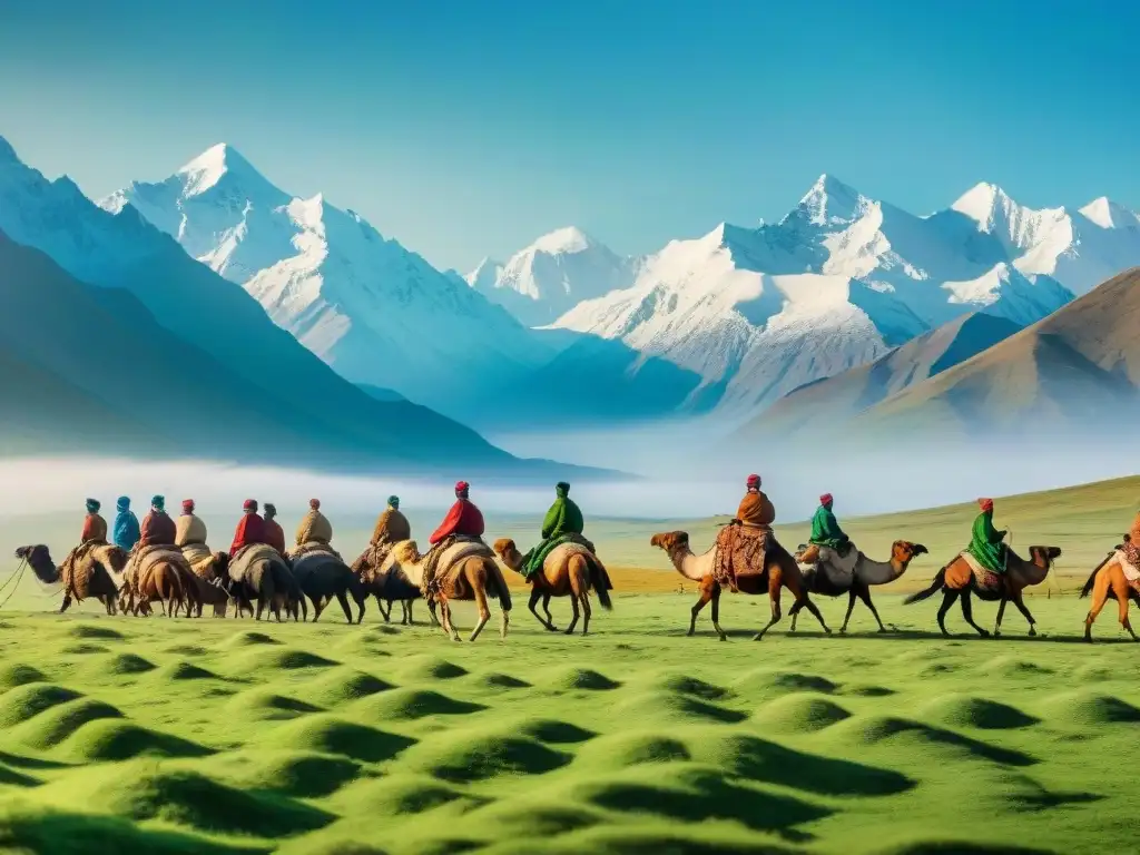 Fotografiando tribus nómadas en estepas: una migración primaveral entre montañas nevadas