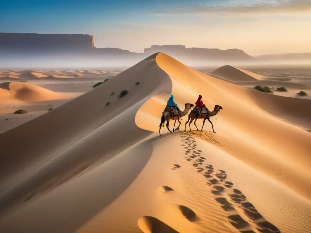 Un viaje mágico por el desierto del Sahara, donde festividades nómadas cobran vida en vibrantes colores